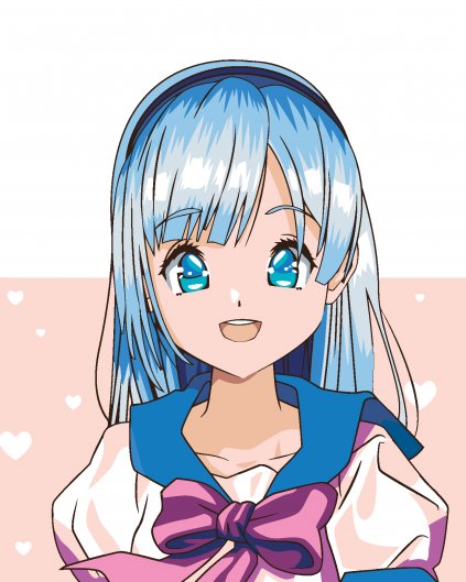 Maľovanie podľa čísel - ANIME DIEVČA S MAŠĽOU