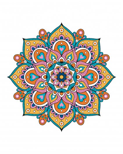 Maľovanie podľa čísel - MANDALA III