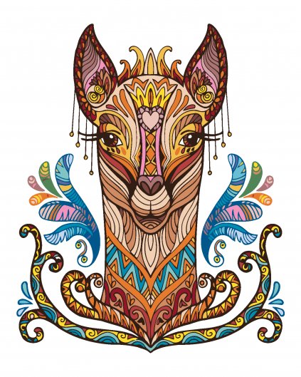Maľovanie podľa čísel - MANDALA LAMA