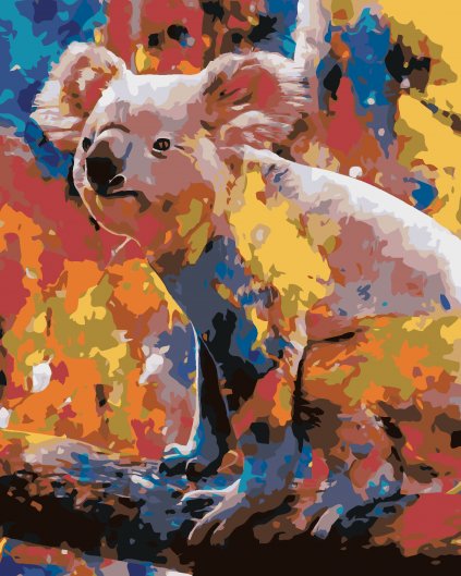 Maľovanie podľa čísel - FAREBNÁ KOALA