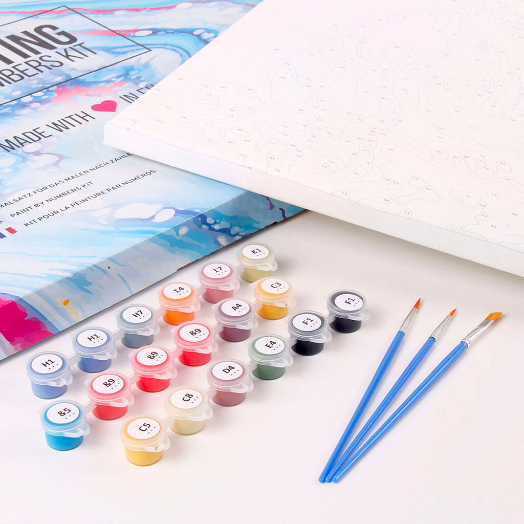 Maľovanie podľa čísel - BÍGL VO FARBACH Rámovanie: bez rámu a bez vypnutia plátna, Rozmer: 80x100 cm.