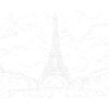 Maľovanie podľa čísel - EIFFELOVA VEŽA A JASNÁ MODRÁ OBLOHA