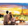 Maľovanie podľa čísel - MLADÝ PÁR V PARÍŽI U EIFFELOVEJ VEŽE