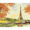 Maľovanie podľa čísel - EIFFELOVA VEŽA S LOĎMI