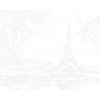 Maľovanie podľa čísel - EIFFELOVA VEŽA S LOĎMI