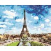 Maľovanie podľa čísel - EIFFELOVA VEŽA A MODRÉ NEBO II
