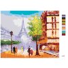 Maľovanie podľa čísel - EIFFELOVA VEŽA V PARÍŽI POHĽAD NA ULICU