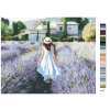 Maľovanie podľa čísel - LEVANDUĽOVÉ POLE A ŽENA V PROVENCE