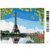 Maľovanie podľa čísel - EIFFELOVA VEŽA POHĽAD OD RIEKY