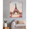 Maľovanie podľa čísel - EIFFELOVA VEŽA S RUŽAMI
