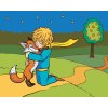 Maľovanie podľa čísel - MALÝ PRINC OBJÍMA LÍŠKU