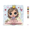 Maľovanie podľa čísel - DIEVČA PRINCEZNÁ
