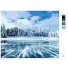 Maľovanie podľa čísel - ZMRZNUTÉ JAZERO V HORÁCH