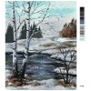 Maľovanie podľa čísel - BREZY V ZIMNEJ KRAJINE