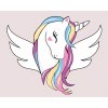 Maľovanie podľa čísel - ROZTOMILÝ JEDNOROŽEC S KRÍDLAMI