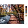 Maľovanie podľa čísel - DREVENÁ PROMENÁDA V PARKU