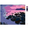 Maľovanie podľa čísel - ZÁPAD SLNKA NAD SKALNATÝM POBREŽÍM