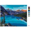 Maľovanie podľa čísel - MORÉNSKE JAZERO V NÁRODNOM PARKU BANFF