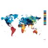 Maľovanie podľa čísel - MAĽOVANÁ MAPA SVETA