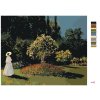 Maľovanie podľa čísel - ŽENA V ZÁHRADE (CLAUDE MONET)