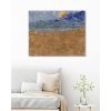 Maľovanie podľa čísel - KRAJINA S PŠENIČNÝMI SNOPMI A VYCHÁDZAJÚCIM MESIACOM (VINCENT VAN GOGH)
