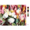 Maľovanie podľa čísel - PLNO RUŽÍ A TULIPÁNOV
