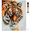 Maľovanie podľa čísel - TIGER V SNEHU