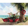 Maľovanie podľa čísel - PALMA A DVE LOĎKY