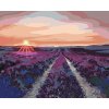Maľovanie podľa čísel - LEVANDUĽOVÉ POLE A ZÁPAD SLNKA