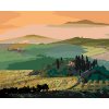 Maľovanie podľa čísel - TOSKÁNSKA KRAJINA A VÝCHOD SLNKA