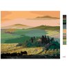 Maľovanie podľa čísel - TOSKÁNSKA KRAJINA A VÝCHOD SLNKA