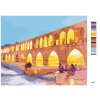 Maľovanie podľa čísel - OSVETLENÝ ALLAHVERDI KHAN MOST V IRÁNE