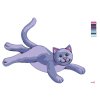 Maľovanie podľa čísel - FIALOVÁ PLYŠOVÁ MAČIČKA (SUE ELLEN BROWN)
