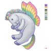 Maľovanie podľa čísel - DÚHOVÝ PLYŠOVÝ JEDNOROŽEC I (SUE ELLEN BROWN)