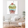 Maľovanie podľa čísel - CUPCAKE S RUŽOVOU ČEREŠNOU (HALEY BUSH)