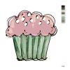 Maľovanie podľa čísel - RUŽOVÝ CUPCAKE 2 (HALEY BUSH)