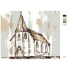 Maľovanie podľa čísel - ABSTRAKTNÝ KOSTOL (HALEY BUSH)