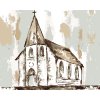 Maľovanie podľa čísel - ABSTRAKTNÝ KOSTOL (HALEY BUSH)