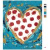 Maľovanie podľa čísel - SRDCE S ČERVENÝMI BODKAMI (HALEY BUSH)