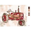 Maľovanie podľa čísel - ČERVENÝ TRAKTOR (HALEY BUSH)
