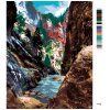 Maľovanie podľa čísel - RIEKA A STROMY V KAŇONE (TED DAVIS)
