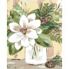 Maľovanie podľa čísel - ZIMNÉ MAGNÓLIE V POHÁRI (HALEY BUSH)