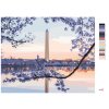 Maľovanie podľa čísel - ROZKVITNUTÝ STROM WASHINGTONOV MONUMENT (TED DAVIS)