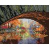 Maľovanie podľa čísel - JESENNÉ STROMY A MOST (TED DAVIS)