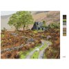 Maľovanie podľa čísel - HORSKÁ KRAJINA, ÍRSKO (TED DAVIS)