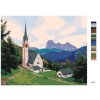 Maľovanie podľa čísel - KOSTOL A HORA, TALIANSKO (TED DAVIS)