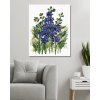 Maľovanie podľa čísel - MODRÉ KVETY STRAČKY (ALEXANDRIA GILBERT)