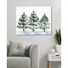 Maľovanie podľa čísel - TRI IHLIČNATÉ STROMY A SNEH (ALEXANDRIA GILBERT)