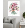 Maľovanie podľa čísel - KYTICE Z RUŽOVÝCH KVETOV HRACHORU (ALEXANDRIA GILBERT)