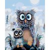 Maľovanie podľa čísel - SOVIČKY